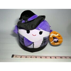 Squishmallows Phobia Witch Halloween Plush 8” Kellytoy NWT Purple